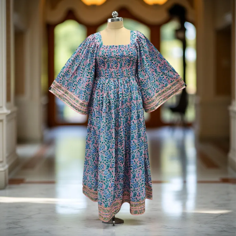 Cotton Jalabiya Dress Elzina Crystal 06