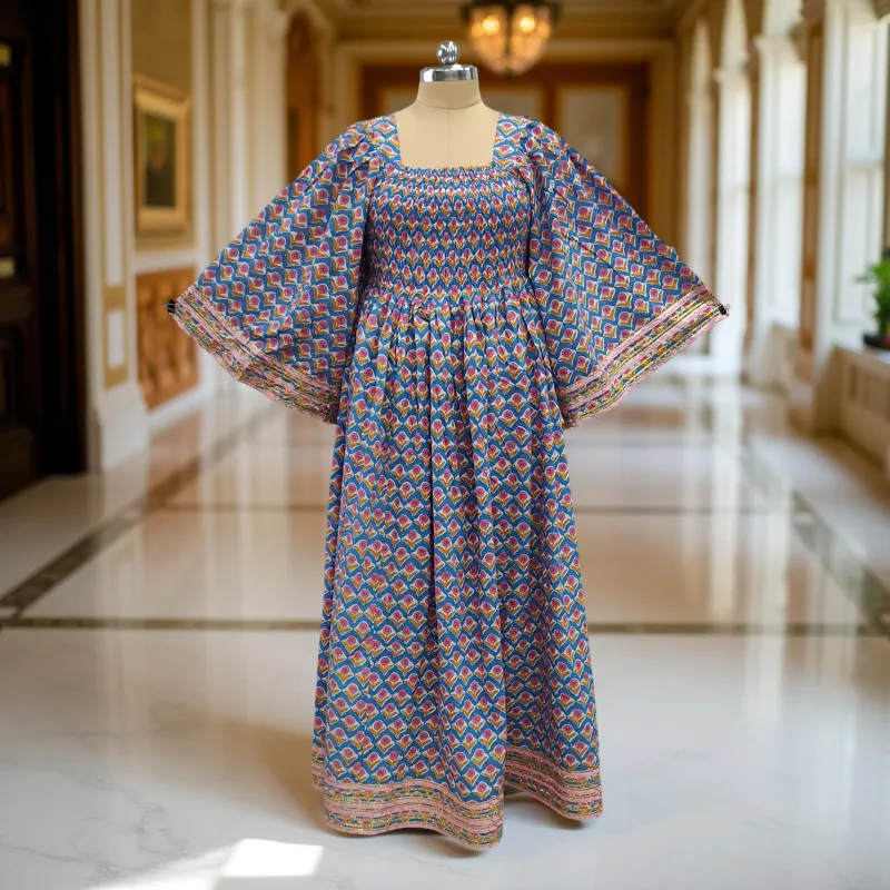 Cotton Jalabiya Dress Elzina Crystal 04