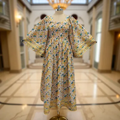 Cotton Jalabiya Dress Elzina Crystal 02