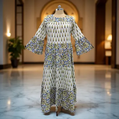 Cotton Jalabiya Dress Moon Crystal 05