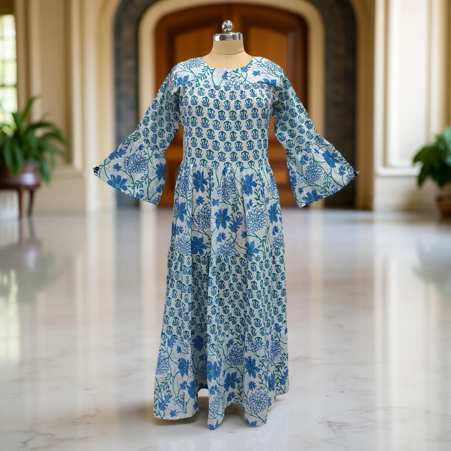 Cotton Jalabiya Dress Moon Crystal 07