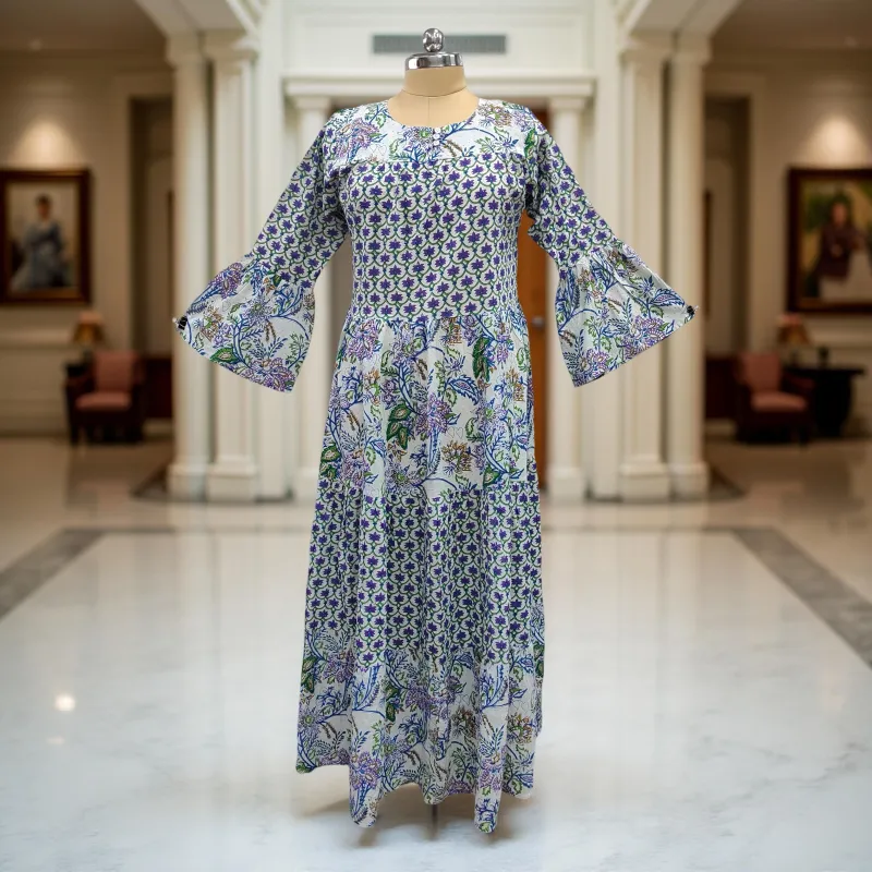 Cotton Jalabiya Dress Moon Crystal 02