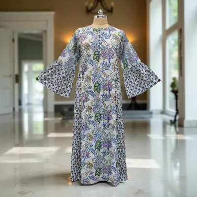 Cotton Jalabiya Dress Marry Crystal 01