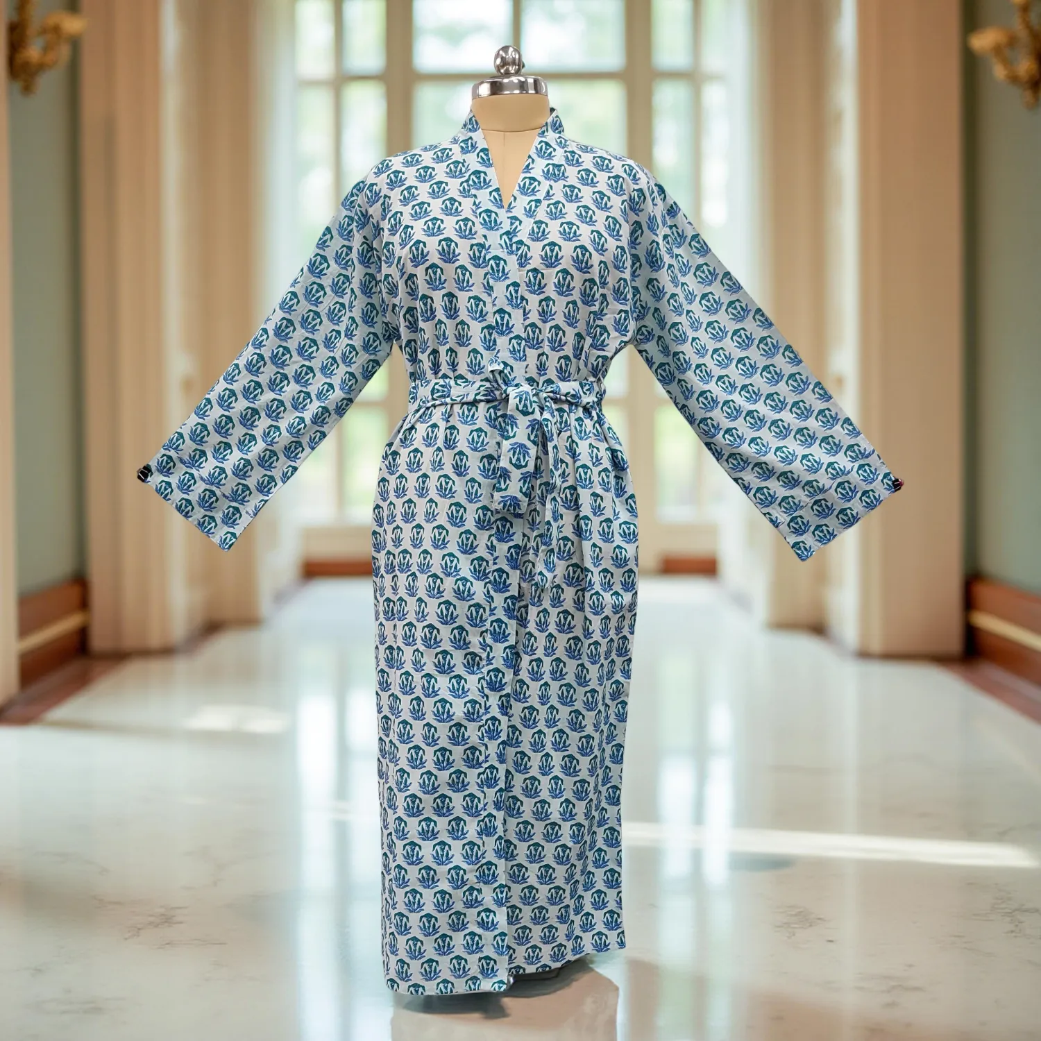 Cotton Jalabiya Dress Kimono 01