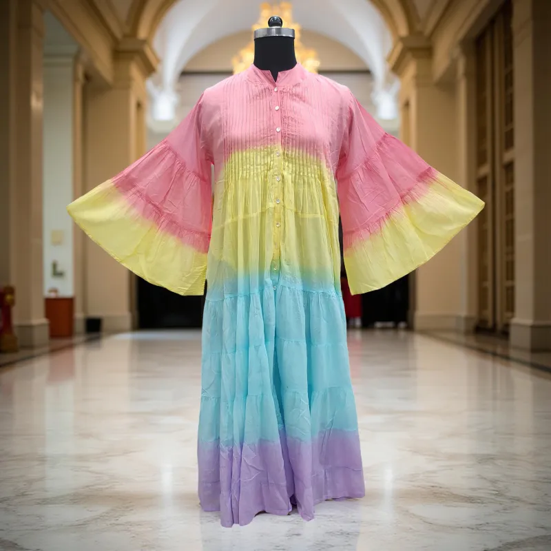 Cotton Jalabiya Dress Halisa Tie Dye 01