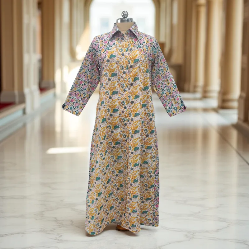 Cotton Jalabiya Dress Honey 03