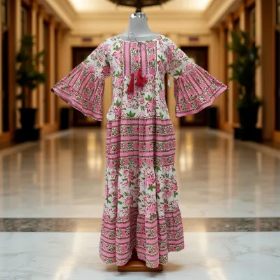 Cotton Jalabiya Dress Gaby Crystal 02