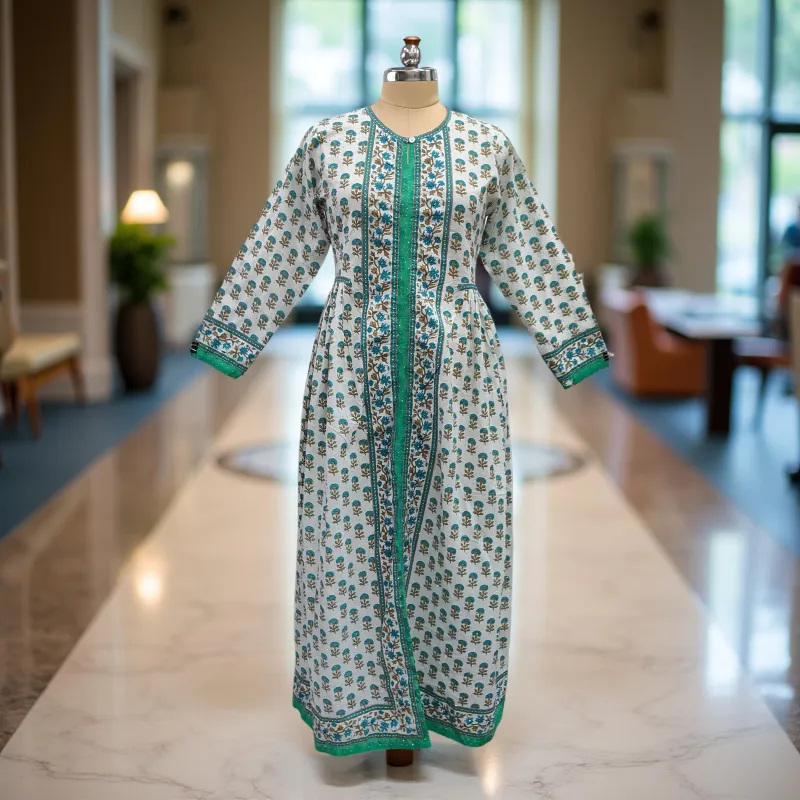 Cotton Jalabiya Dress Bhopali Crystal 05