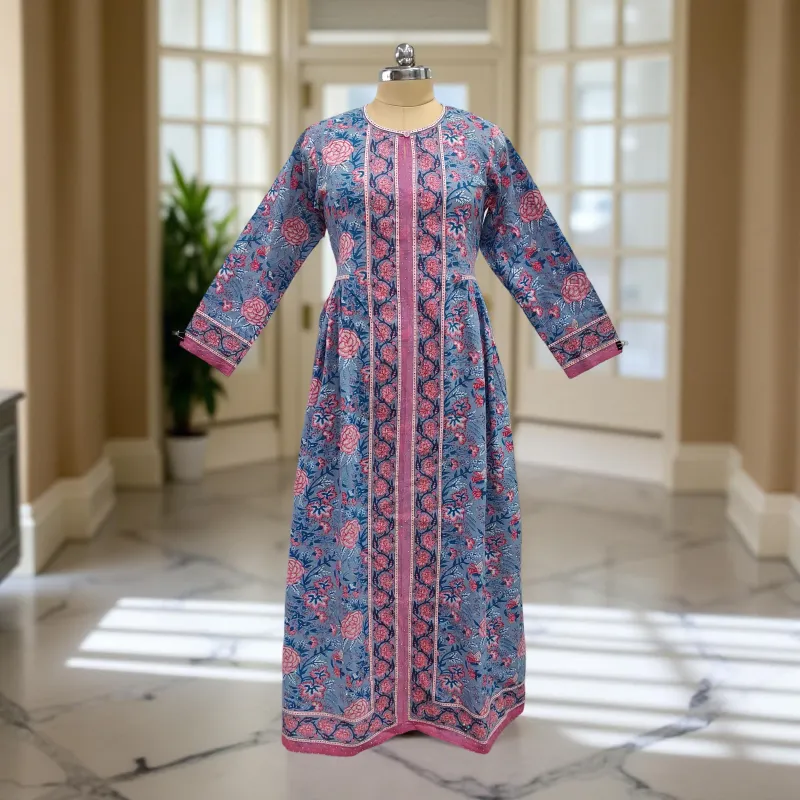 Cotton Jalabiya Dress Bhopali Crystal 02