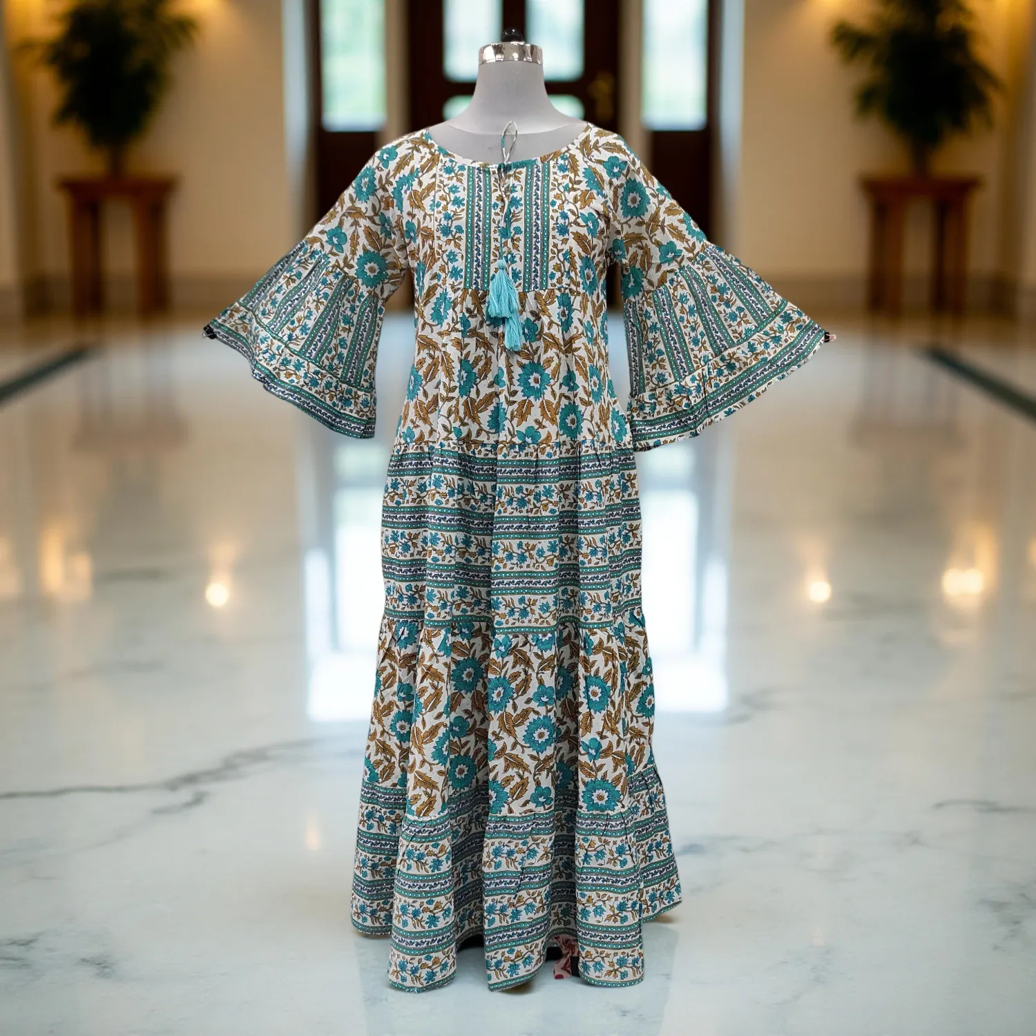 Cotton Jalabiya Dress Gaby Crystal 05