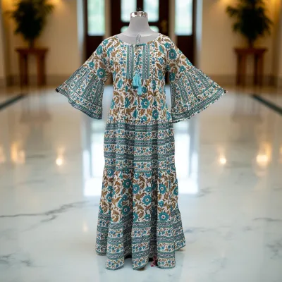 Cotton Jalabiya Dress Gaby Crystal 05