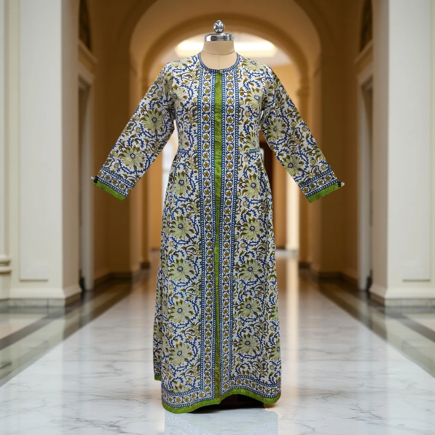 Cotton Jalabiya Dress Bhopali Crystal 07