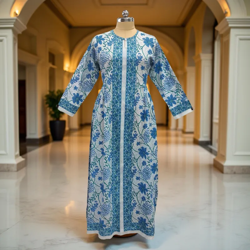 Cotton Jalabiya Dress Bhopali Crystal 01