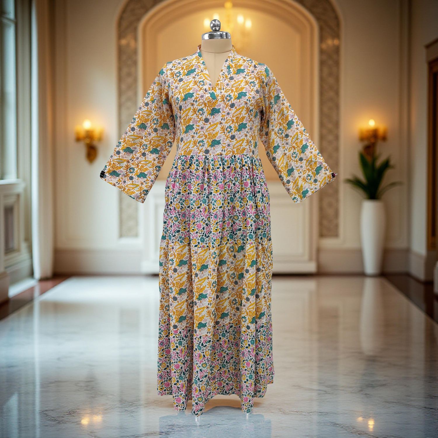 Cotton Jalabiya Dress Maldives Crystal 05