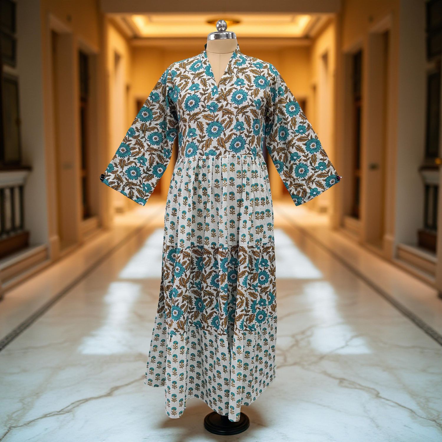 Cotton Jalabiya Dress Maldives Crystal 03