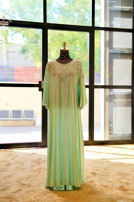L/XL Special Dress Pearls With Embroidery Length 54&quot;