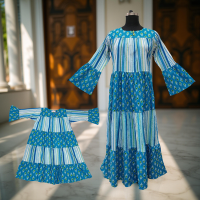 Sky And White Moon Dress
