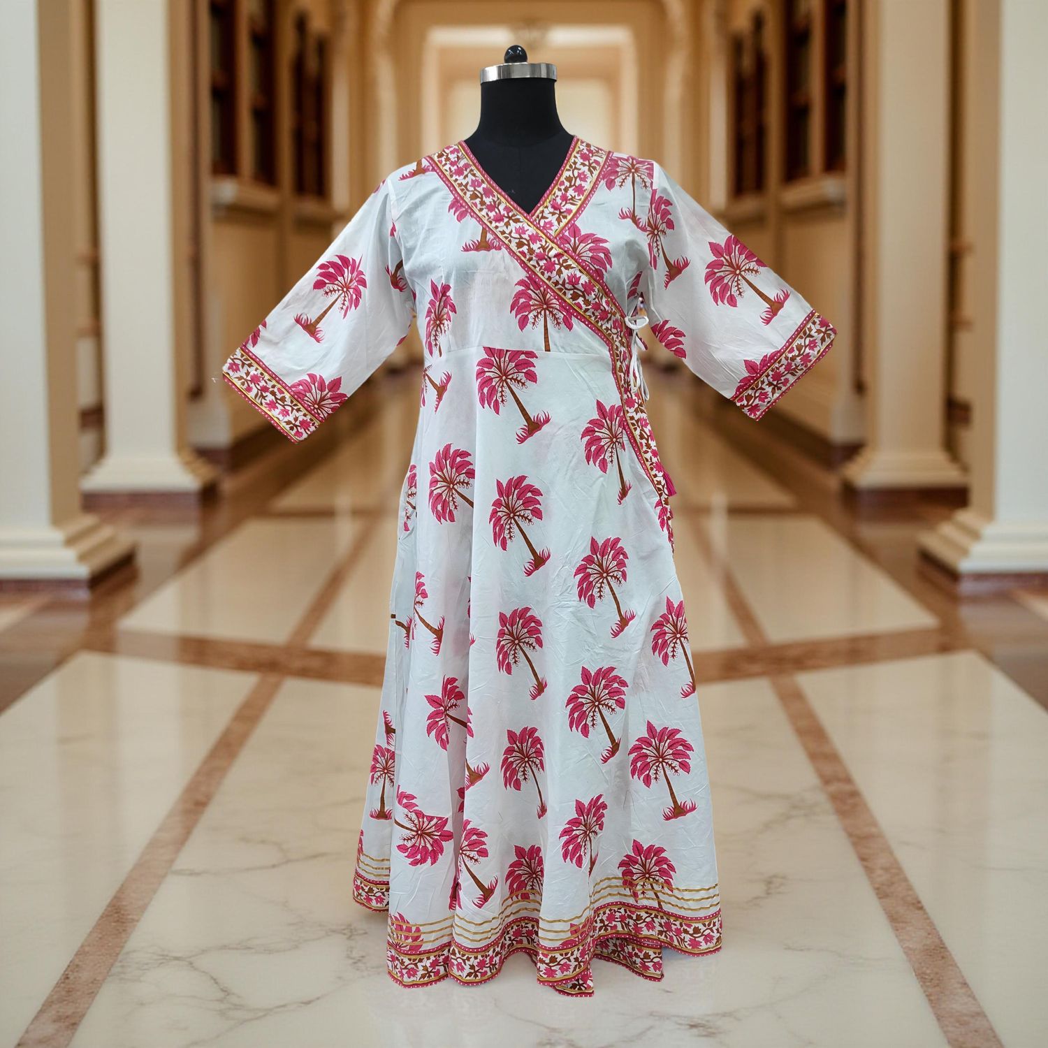 12-13  years Priam Cotton Dress 50&quot; Long Jalabiya