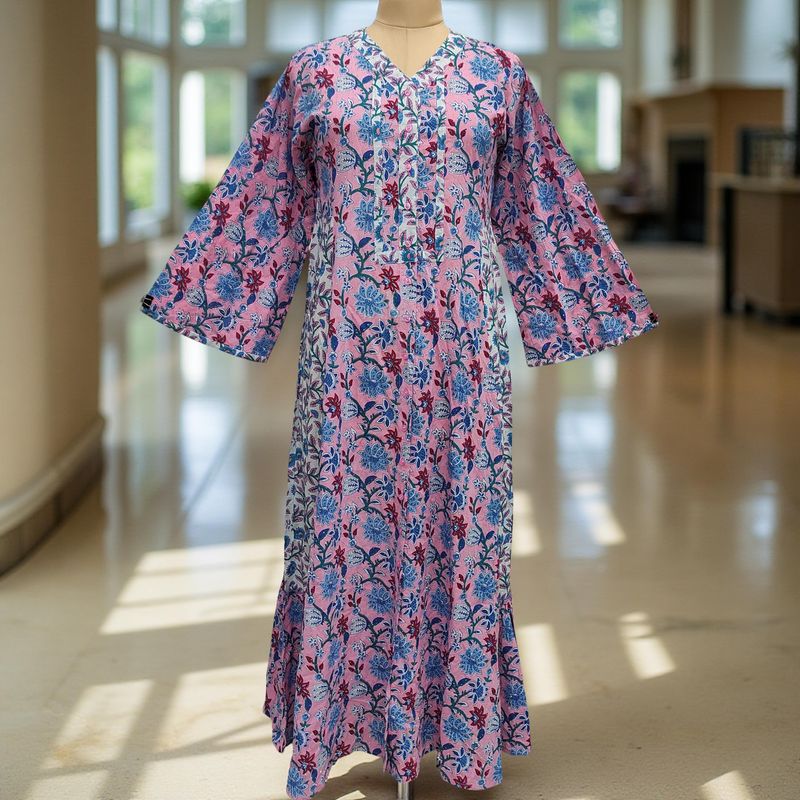 Cotton Jalabiya Dress Tulip Crystal 03