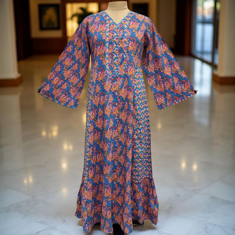 Cotton Jalabiya Dress Tulip Crystal 04