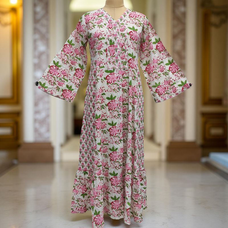Cotton Jalabiya Dress Tulip Crystal 01
