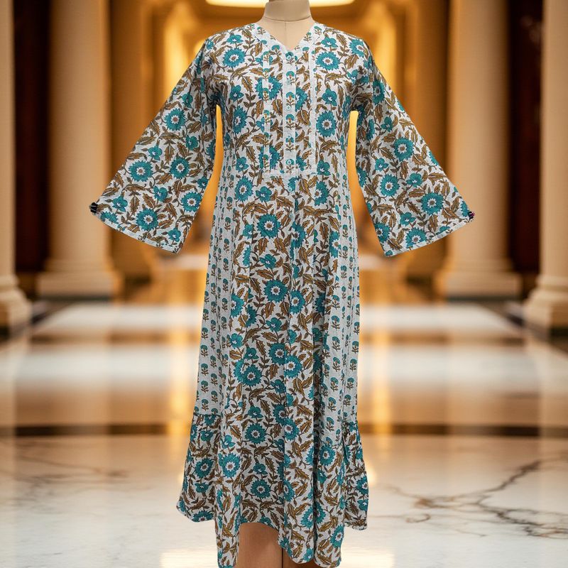 Cotton Jalabiya Dress Tulip Crystal 06