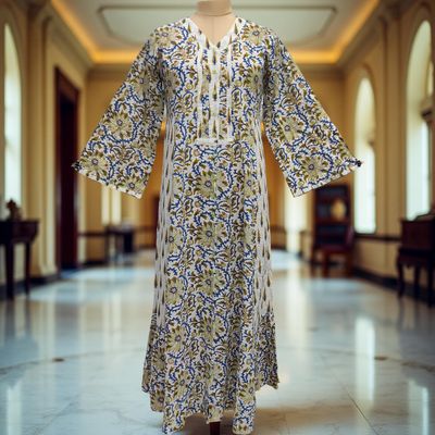 Cotton Jalabiya Dress Tulip Crystal 09
