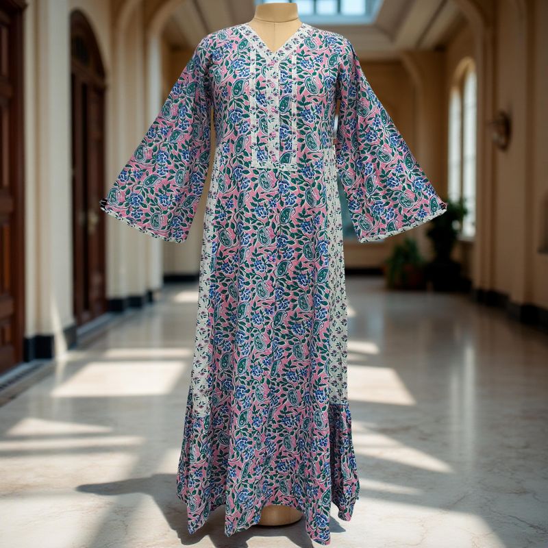 Cotton Jalabiya Dress Tulip Crystal 02