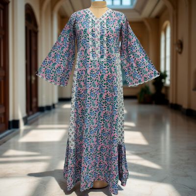 Cotton Jalabiya Dress Tulip Crystal 02