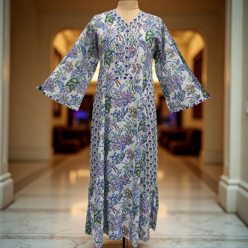 Cotton Jalabiya Dress Tulip Crystal 08