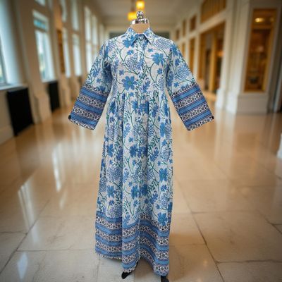 Cotton Jalabiya Dress Ana 04 Made To Order Cotton Jalabiya Dress Ana 04 Made To Order