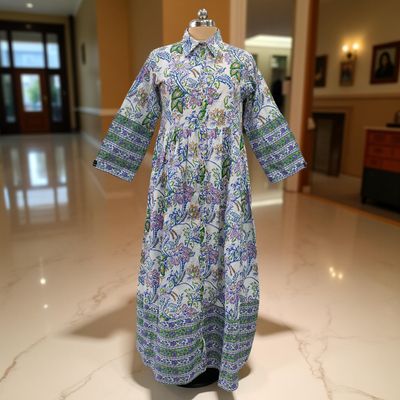 Cotton Jalabiya Dress Ana 06 Made To Order Cotton Jalabiya Dress Ana 06 Made To Order