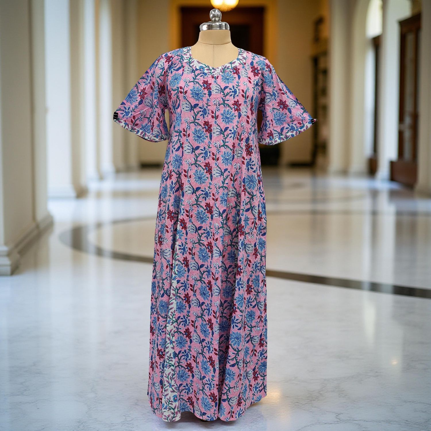 Cotton Jalabiya Dress Ariya Crystal 04