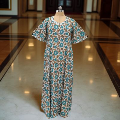 Cotton Jalabiya Dress Ariya Crystal 01