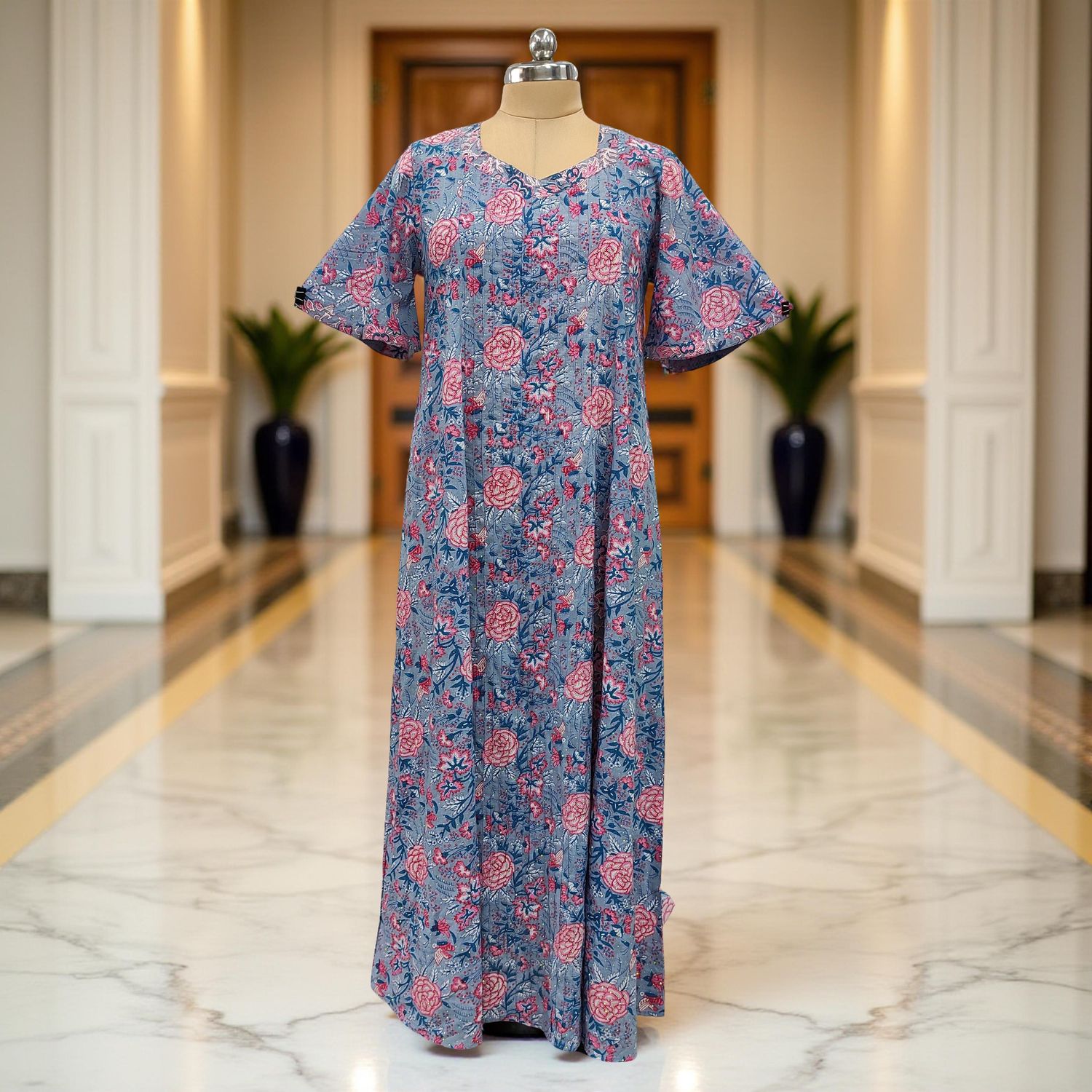 Cotton Jalabiya Dress Ariya Crystal 10