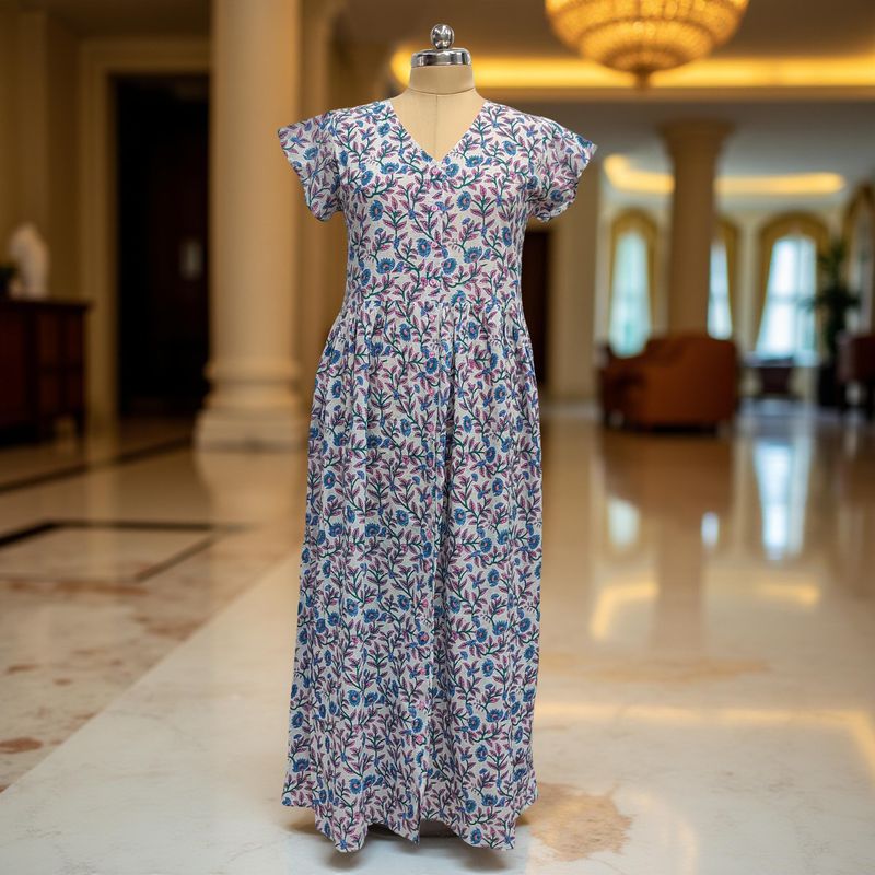 Cotton Jalabiya Dress Precious Crystal 01
