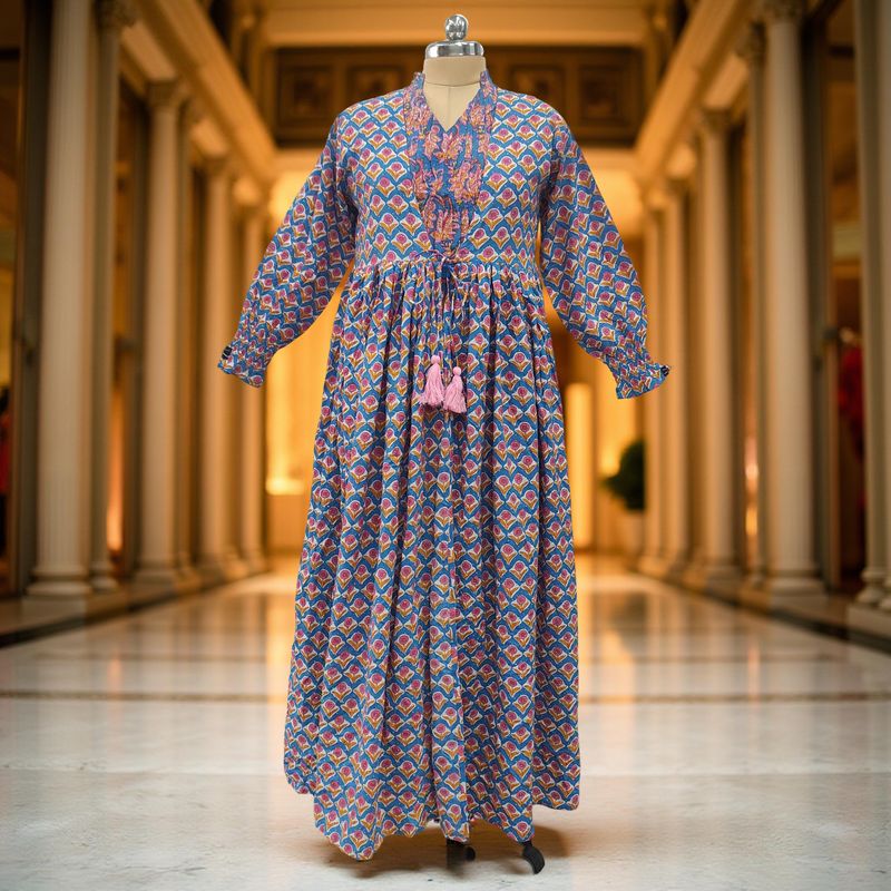 Cotton Jalabiya Dress Fahima Crystal 02