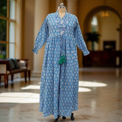 Cotton Jalabiya Dress Fahima Crystal 01
