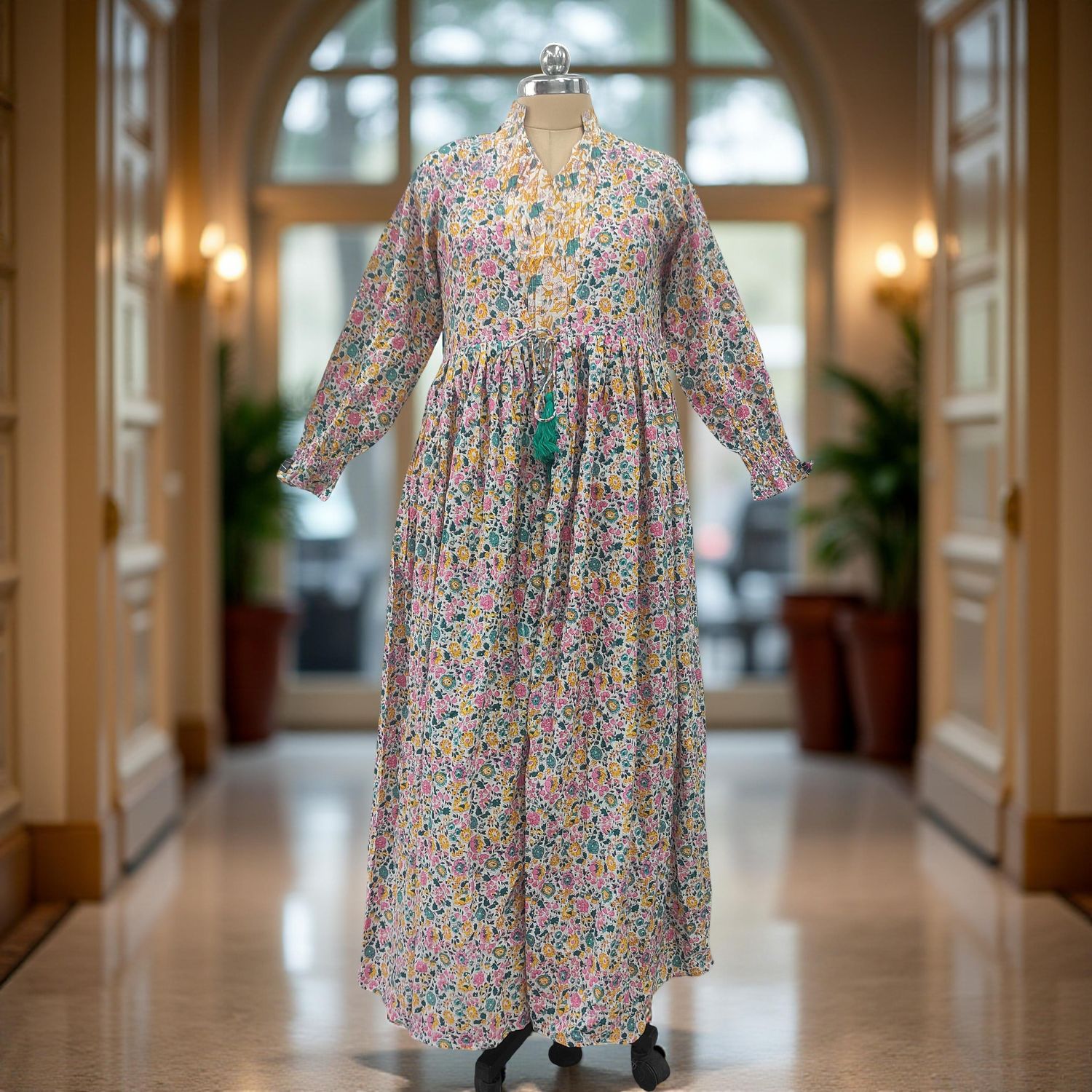 Cotton Jalabiya Dress Fahima Crystal 04