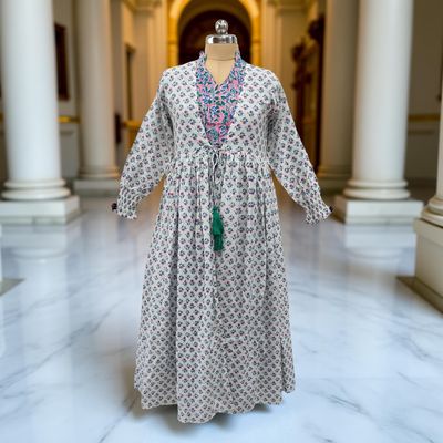 Cotton Jalabiya Dress Fahima Crystal 05