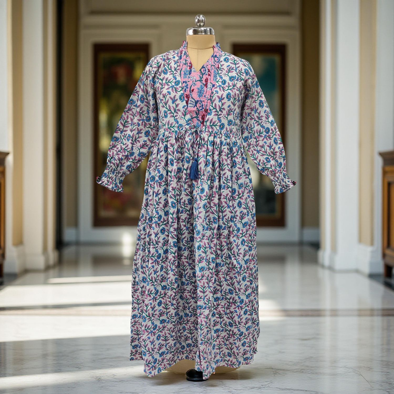 Cotton Jalabiya Dress Fahima Crystal 07