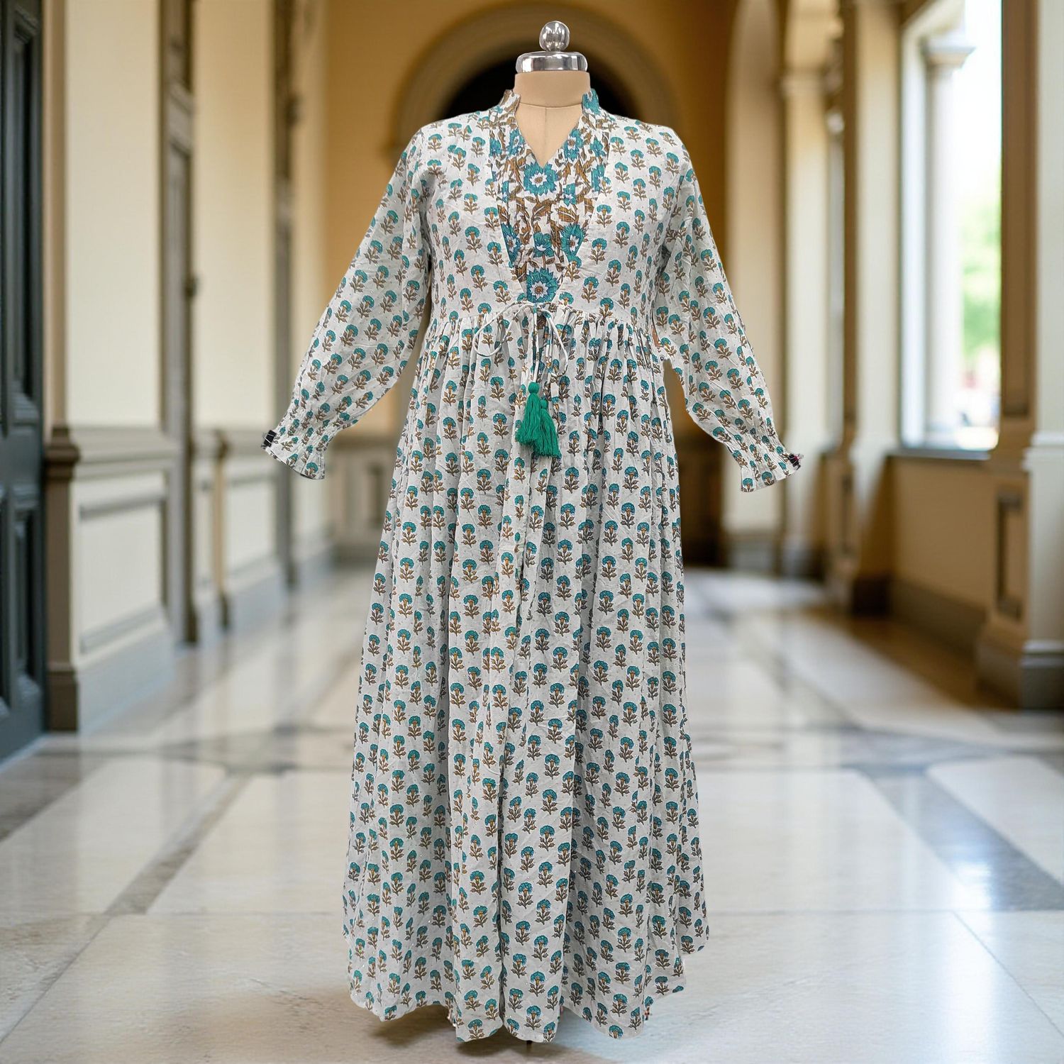 Cotton Jalabiya Dress Fahima Crystal 10