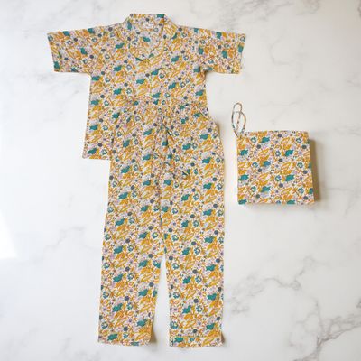 Cotton Short Sleeves Pajama Set 19