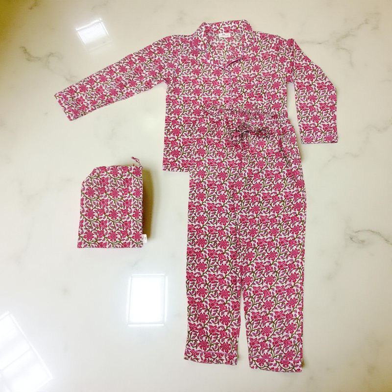 Cotton Long Sleeves Pajama Set 21