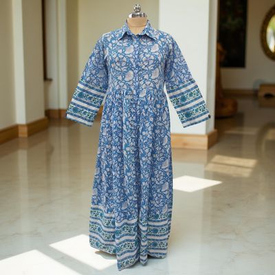 Cotton Jalabiya Dress Ana Crystal 05