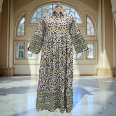 Cotton Jalabiya Dress Ana Crystal 01