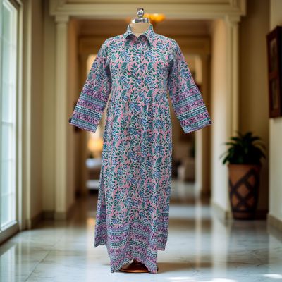 Cotton Jalabiya Dress Ana Crystal 03