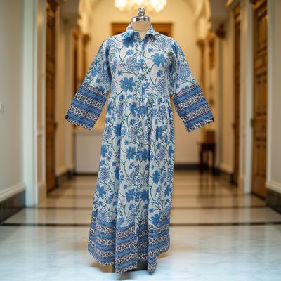 Cotton Jalabiya Dress Ana Crystal 04
