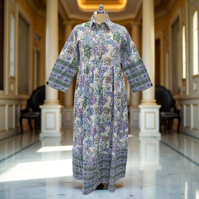 Cotton Jalabiya Dress Ana Crystal 06