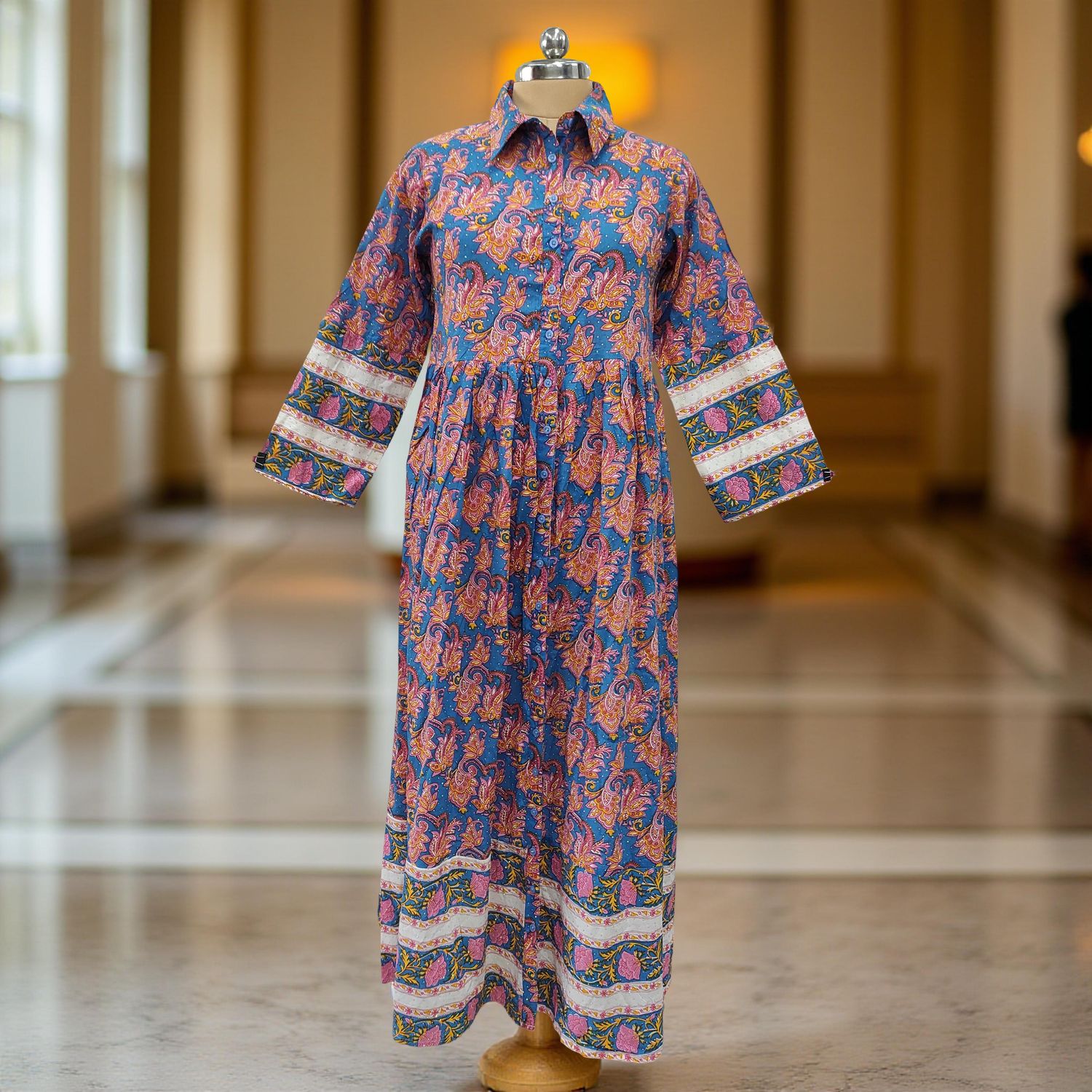 Cotton Jalabiya Dress Ana Crystal 07